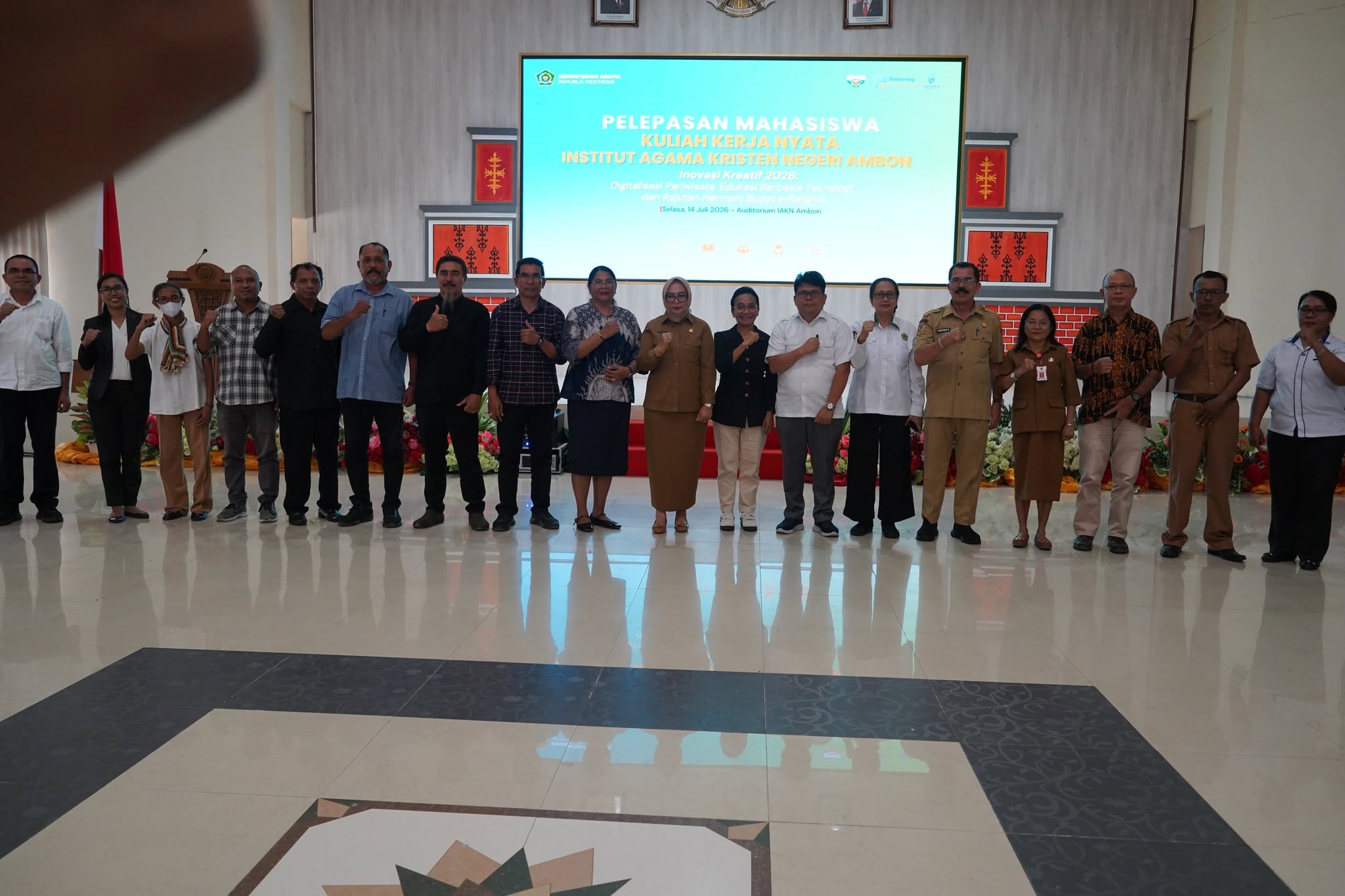 147 Mahasiswa IAKN Ambon Siap Mengabdi, KKN 2026 Dorong Digitalisasi Pariwisata dan Harmoni Budaya Religius