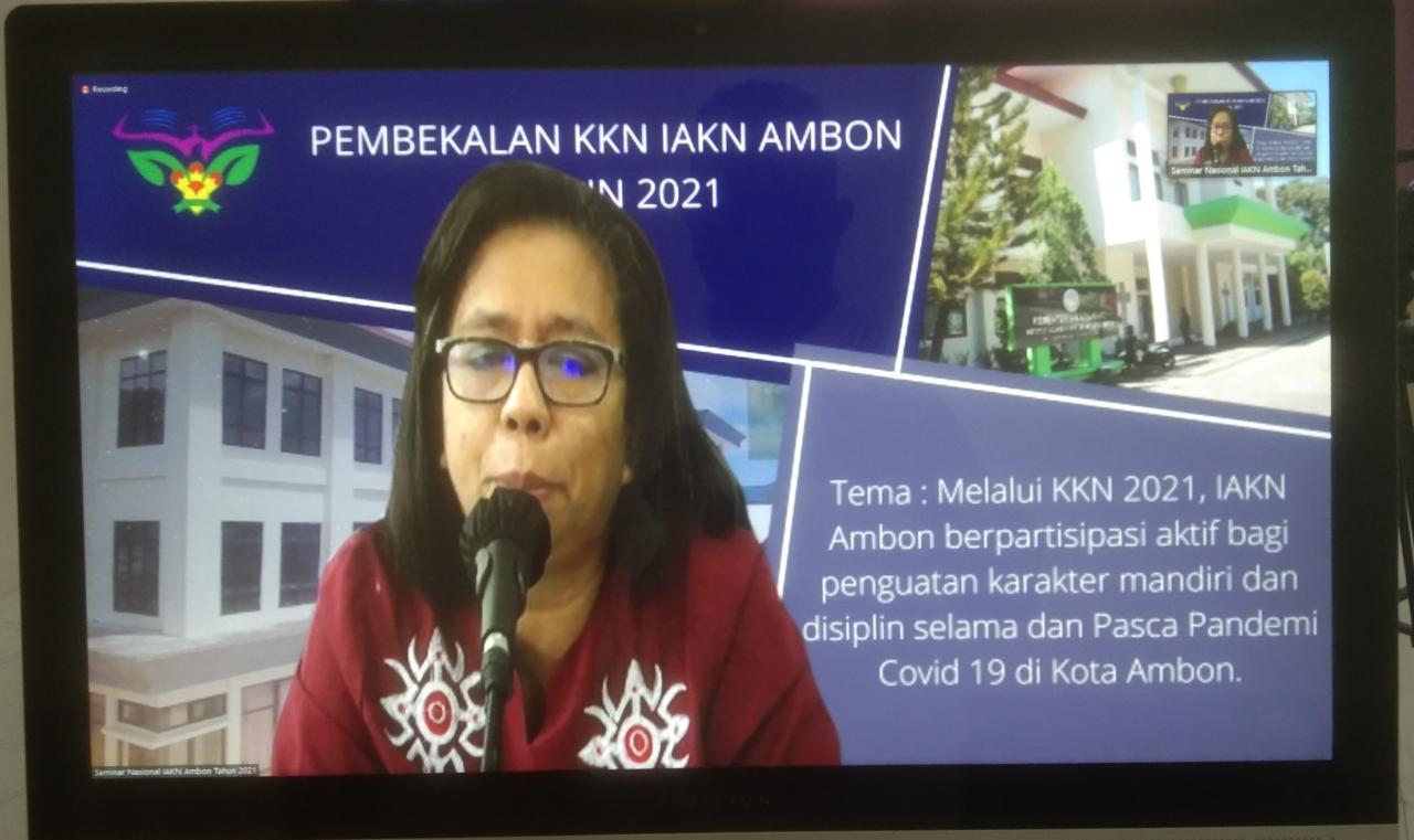 151 Mahasiswa IAKN Ambon mengikuti Pembekalan dalam rangka KKN Tahun 2021