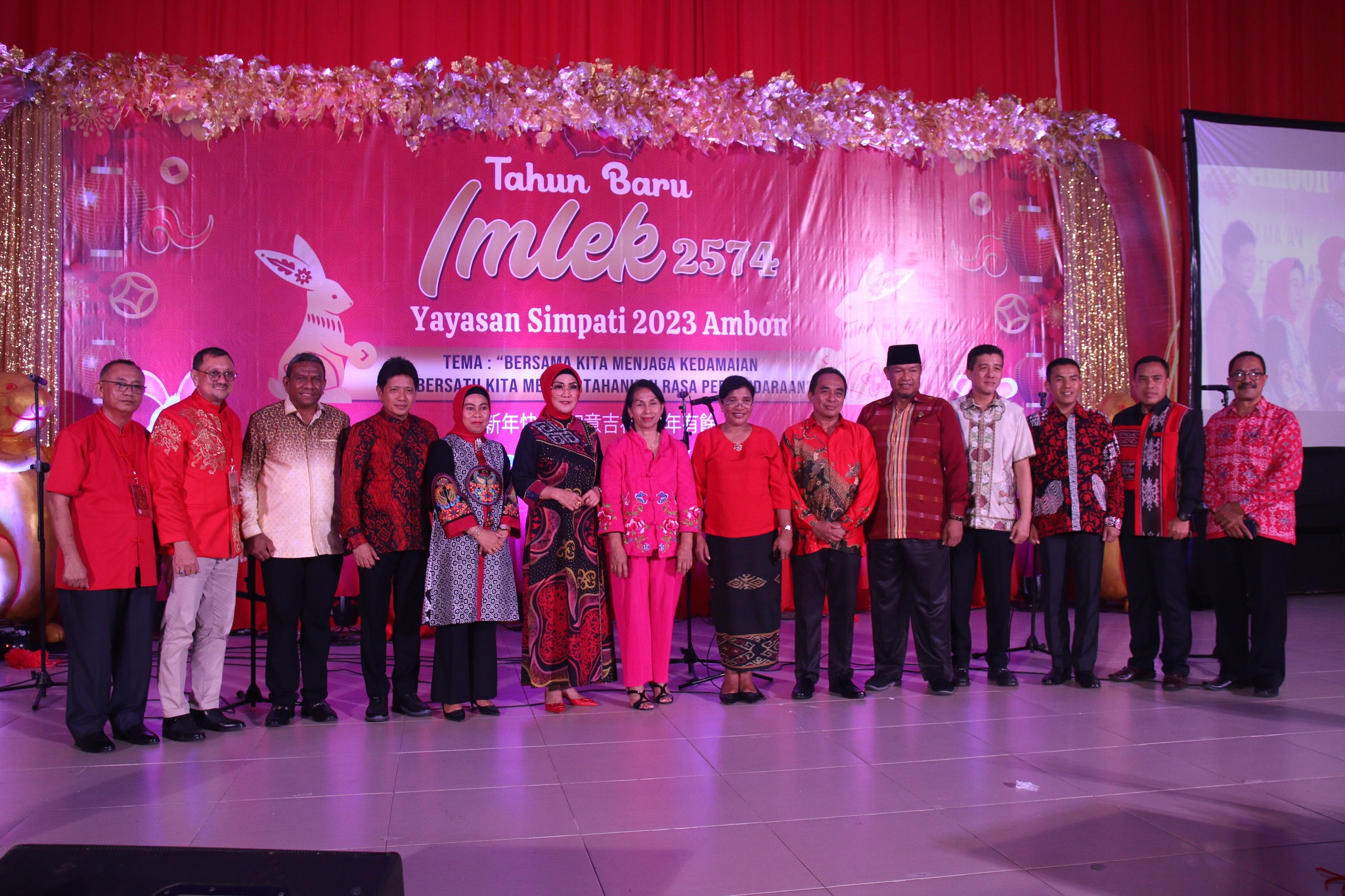 Tahun baru Imlek 2574 Yayasan Simpati 2023 Ambon