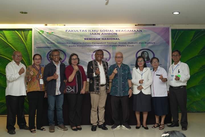 Dinamika Agraria di Pulau-pulau Kecil, menjadi tema utama Seminar Nasional yang digelar FISK IAKN Ambon