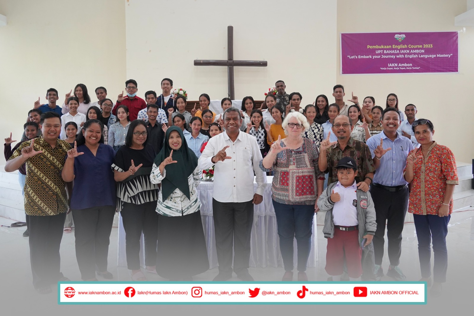 UPT Bahasa IAKN Ambon Melaksanakan Pembukaan English Course 2023