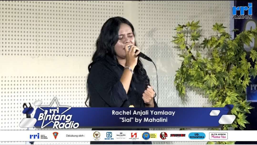 Rachel Jamlaay mahasiswa FSKK IAKN Ambon, Juara I Bintang Radio RRI Ambon tahun 2023.