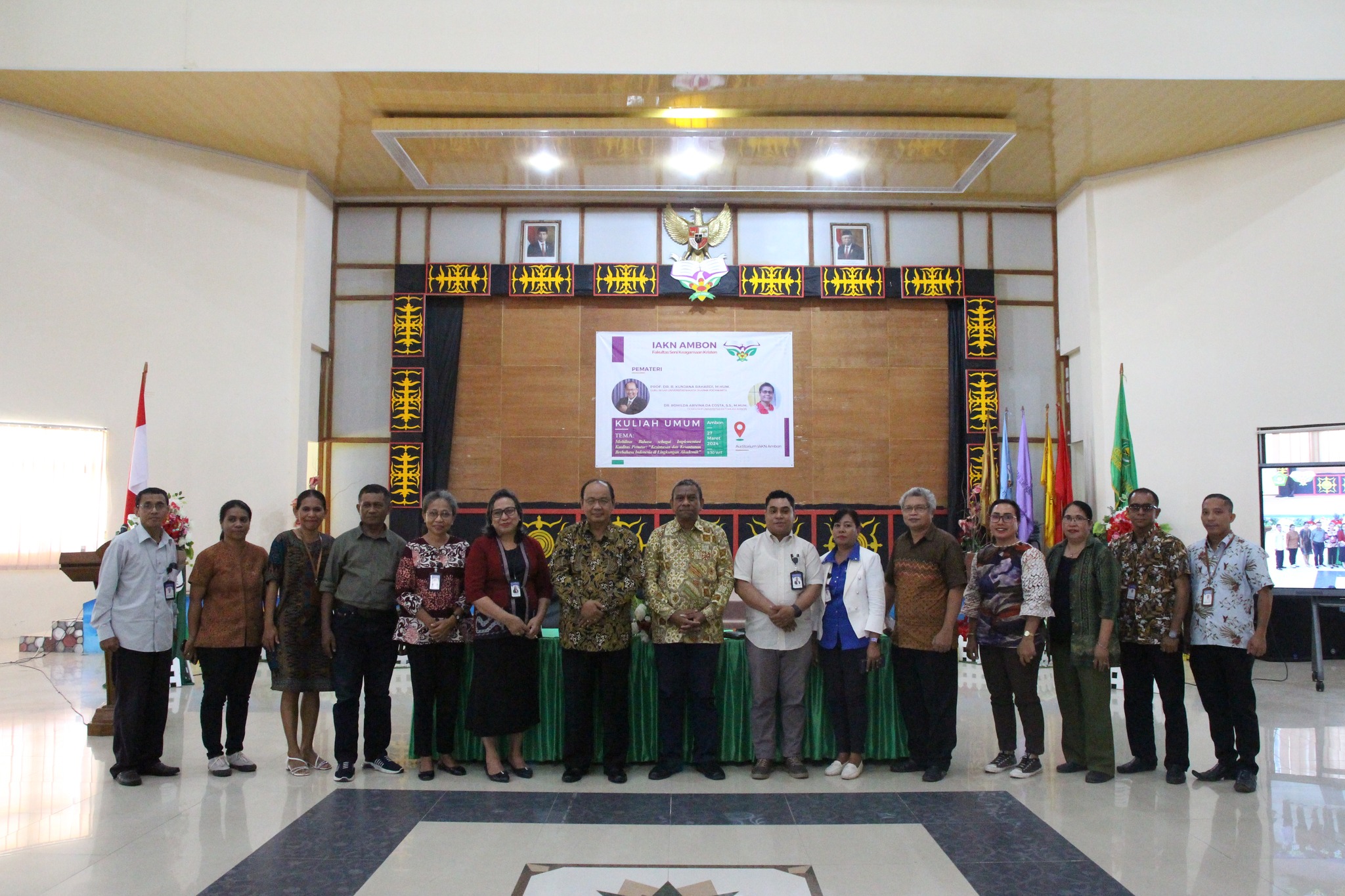 Rektor IAKN Ambon Buka Kuliah Umum FSKK