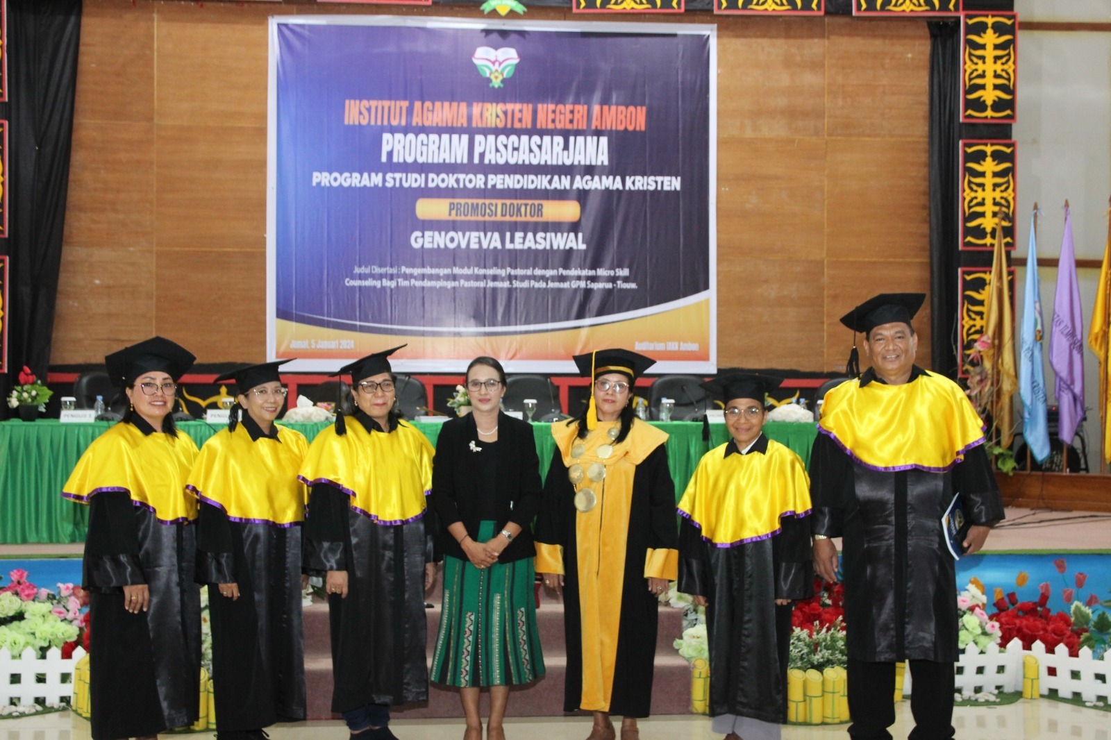 Kaprodi Pastoral Konseling Meraih Gelar Doktor PAK di IAKN Ambon