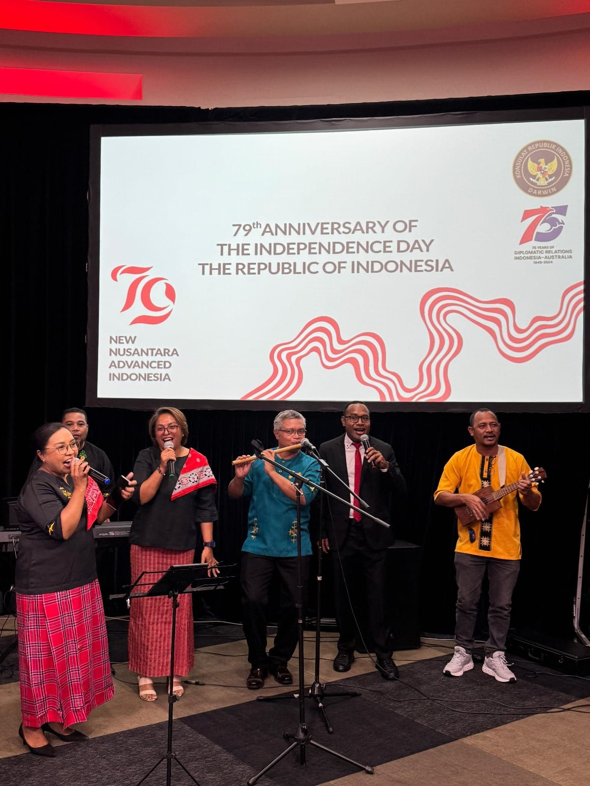 Tim Musik IAKN Ambon Tampil di Resepsi Diplomatik HUT RI ke-79 di Double Hilton Hotel