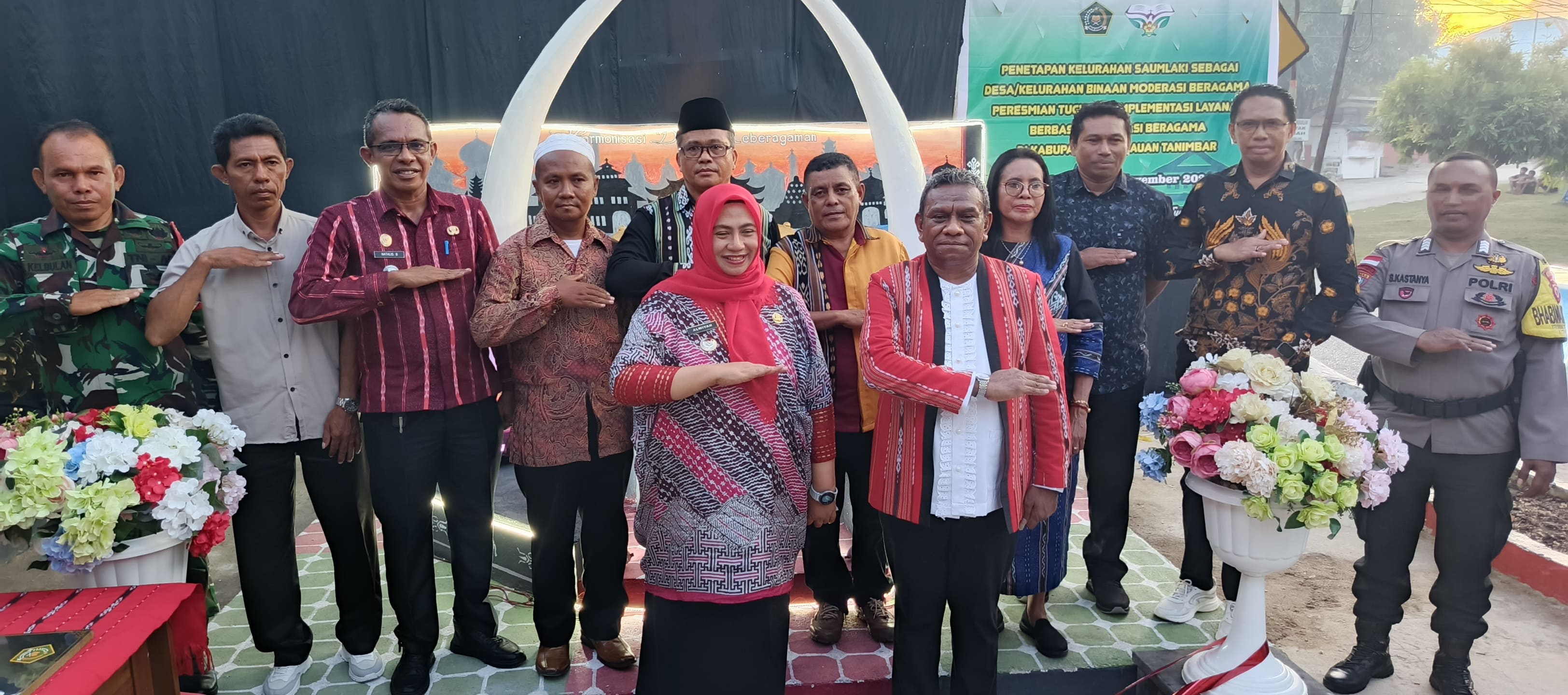Tugu Moderasi Beragama KKT, Diresmikan