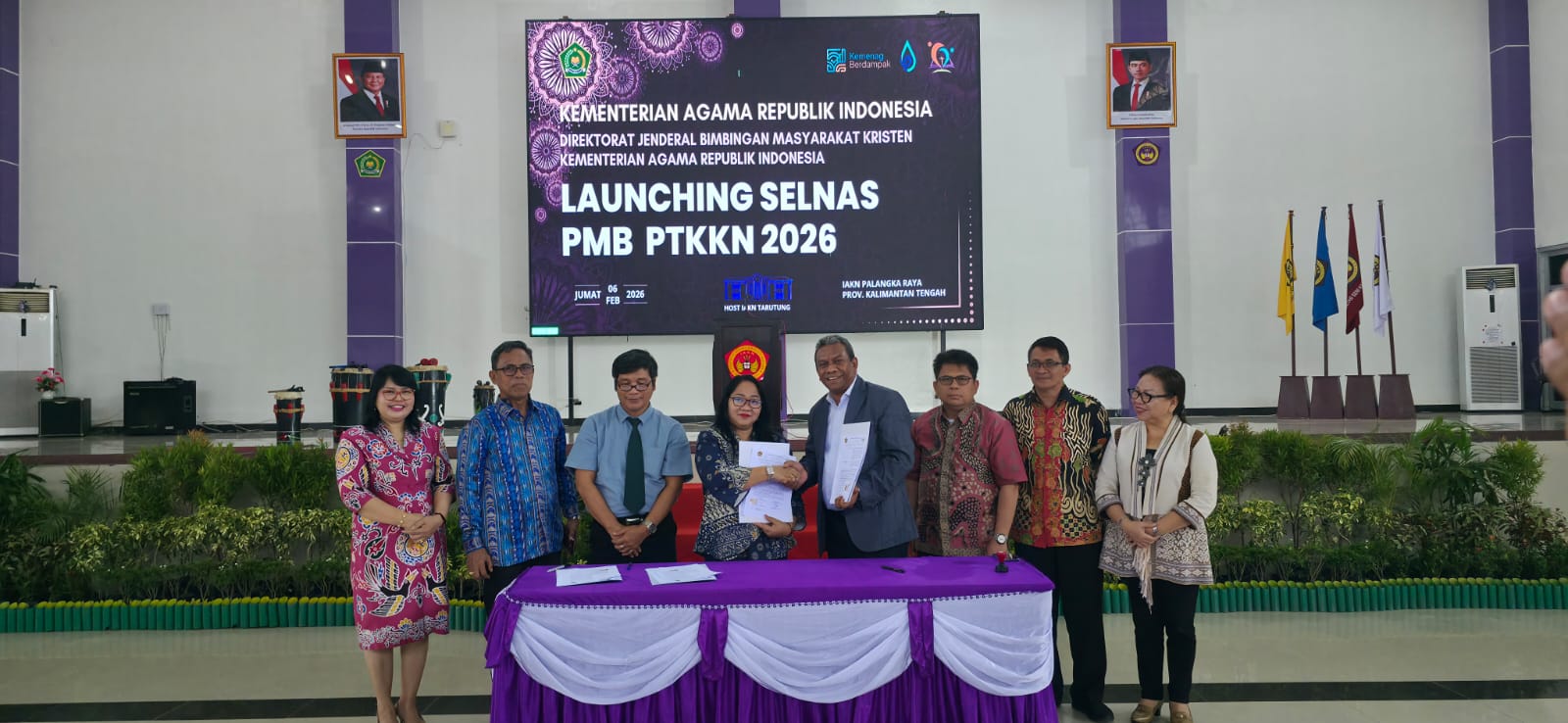 IAKN Ambon dan IAKN Palangkaraya Perbarui MoU di Sela Launching Seleksi Nasional PTKKN